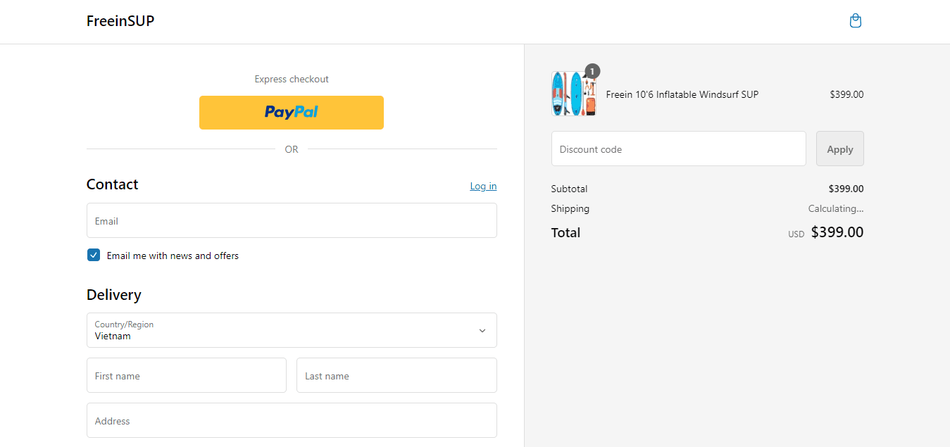 How to apply Freeinsup coupon code